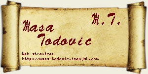 Maša Todović vizit kartica